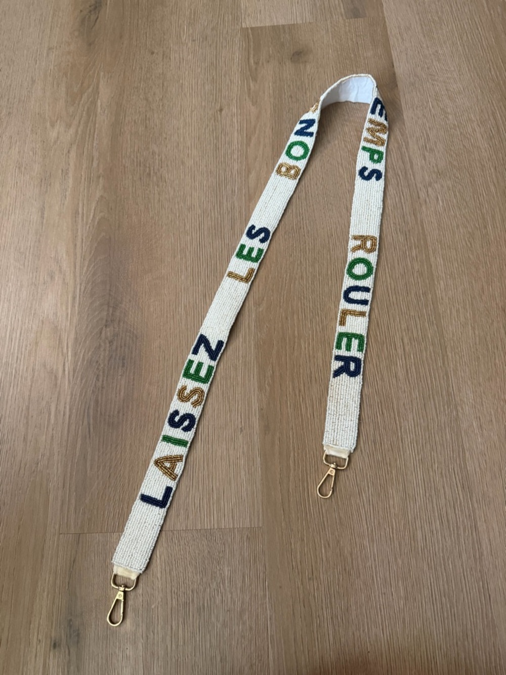 Mardi Gras Beaded Bag Strap - Laissez Les Bon Temps Rouler